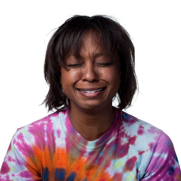 Crying African American woman — Stock Photo, Image