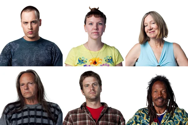 Group of peopl staring at the camera — Stock Photo, Image