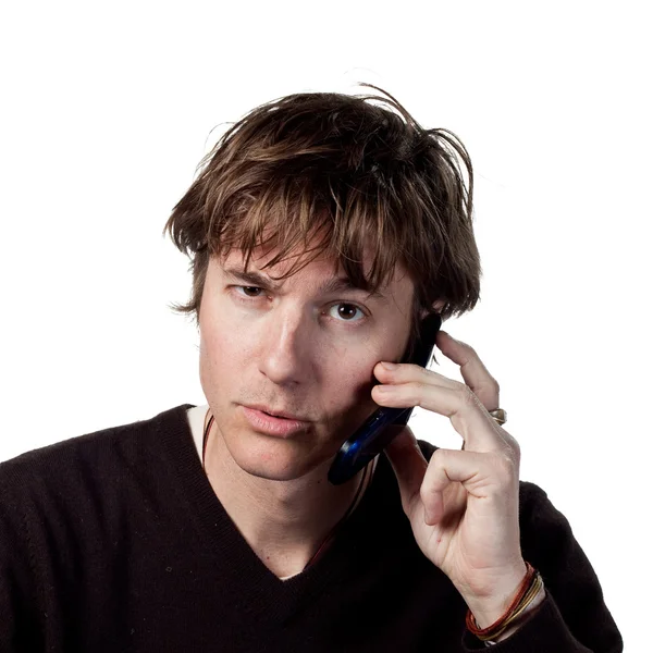 Verwarrend phonecall — Stockfoto