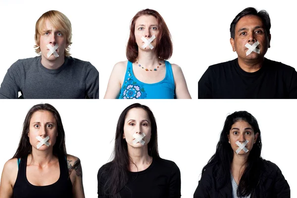 Groupe d'électeurs privés de leur droit de vote Photo De Stock