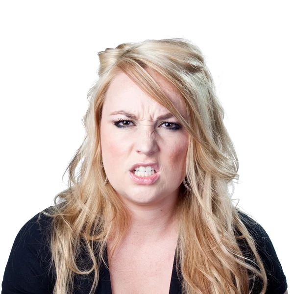 Angry woman is mad — Stock Photo, Image