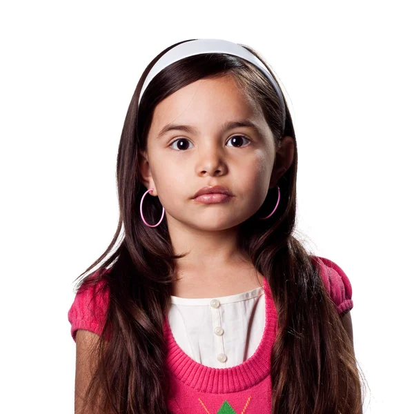 Child with a serious look — Stock Photo, Image