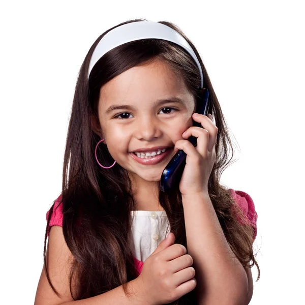 Girl chatting on the phone — Stock Photo, Image