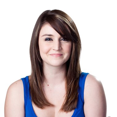 Kadın sıcak bir gülümseme ile