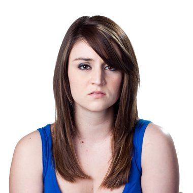 Disappointed beautiful woman clipart