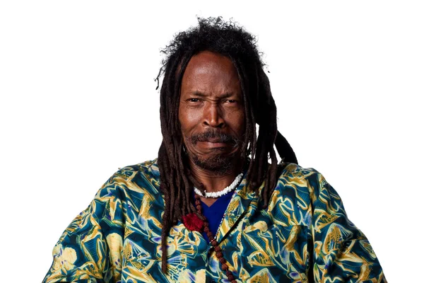 Upset Rastafarian man — Stock Photo, Image