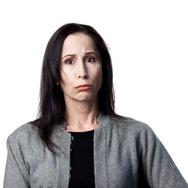 Yaşlı kadın üzgün olmak