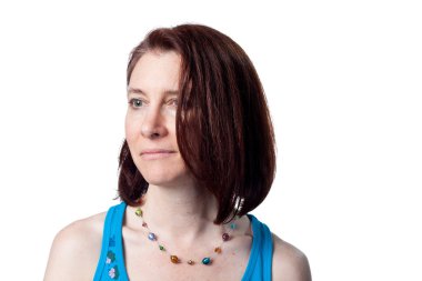 Kırmızı kafalı portre