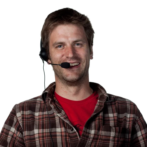 Call center worker — Stock Photo, Image