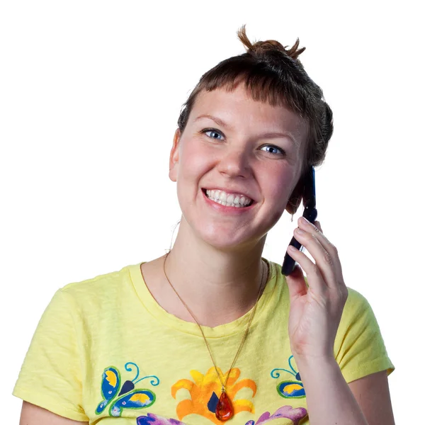 Chatting on the phone — Stock Photo, Image