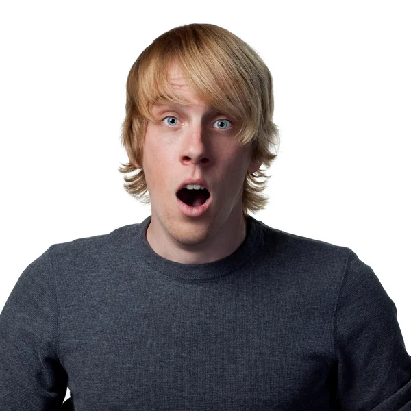 Surprised young man — Stock Photo, Image