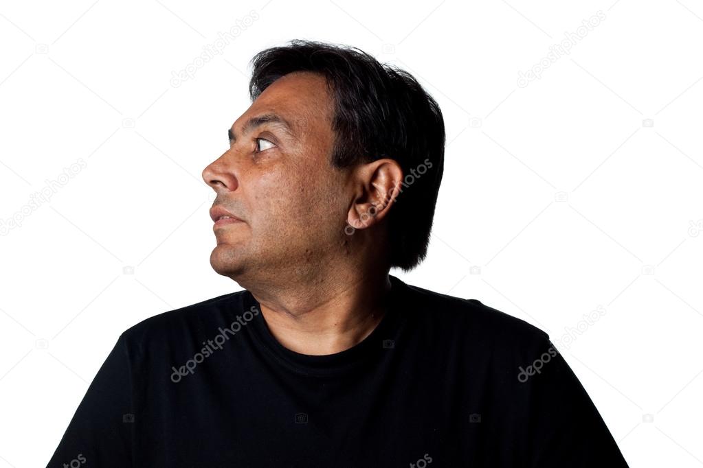 Profile of an Indian man