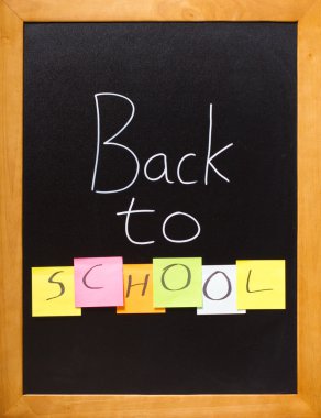 Back to School message clipart