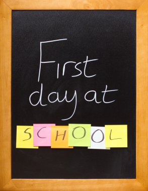 First day at school clipart