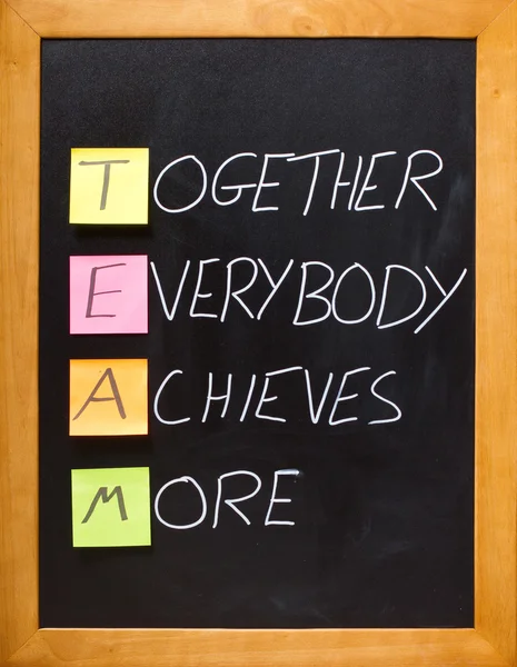 Fun, motivational team acronym — Stock Photo, Image