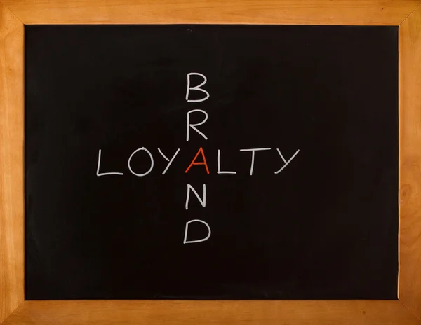 Varumärket lojalitet budskap — Stockfoto