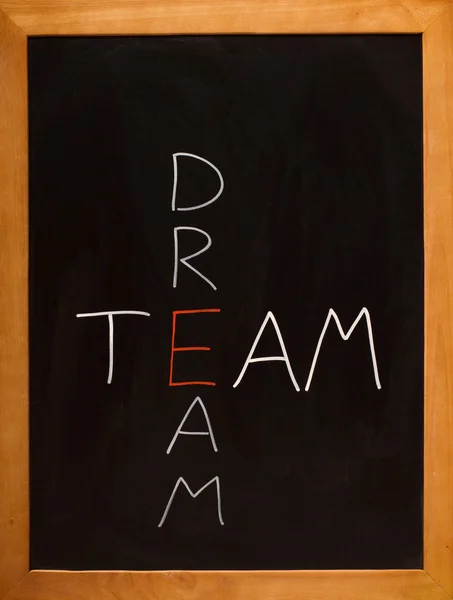 夢のチーム メッセージ — ストック写真