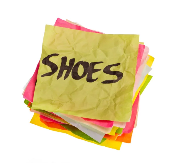Ζωή επιλογές - δαπανών αποφάσεις - παπούτσια — Φωτογραφία Αρχείου