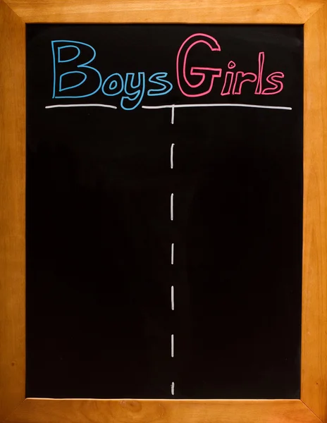 Meisjes en jongens namen — Stockfoto