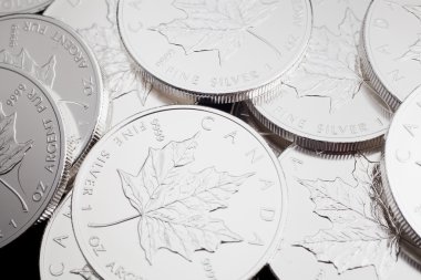 Canadian Silver Dollars clipart
