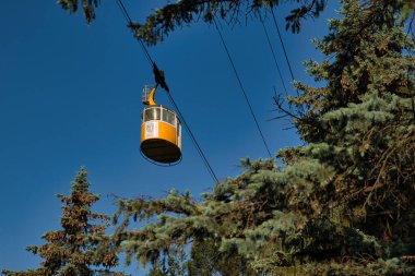 Cable car in the Kislovodsk National Park.