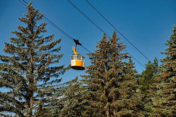 Cable car in the Kislovodsk National Park.