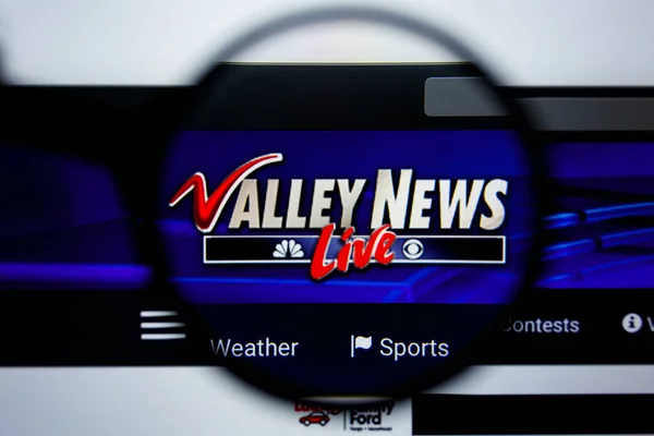 Los Angeles, California, USA - 29 Jule 2019: Illustrative Editorial of VALLEYNEWSLIVE.COM website homepage. VALLEY NEWS — Stock Photo, Image