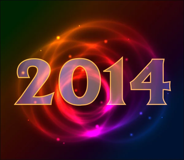 Happy New Year background with plasma, neon — Stock Photo, Image