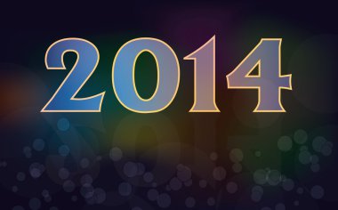 Mutlu yeni yıl arka plan ile plazma, neon