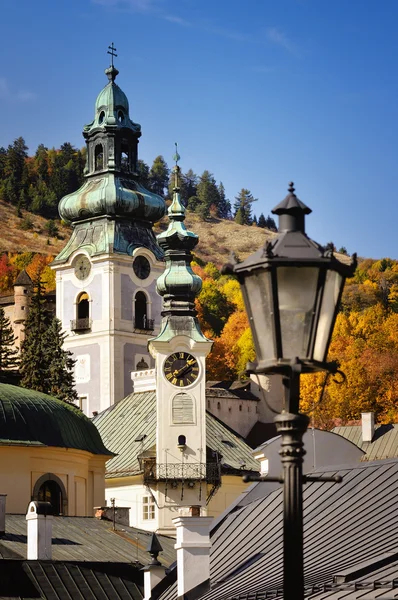 Gruvstaden Banska Stiavnica — Stockfoto