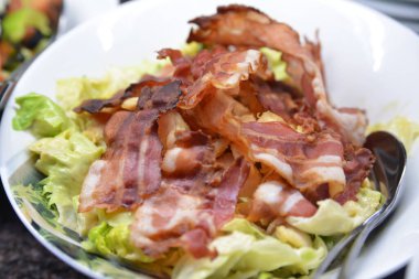 decorative plate with appetizer on the table during a wedding or celebration