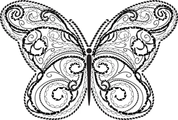 Design de borboleta de renda — Fotografia de Stock