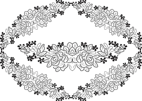 Lace ornament flower — Stock Photo, Image