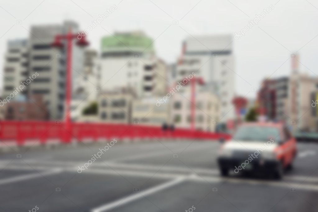 Blur background :  Japan city street