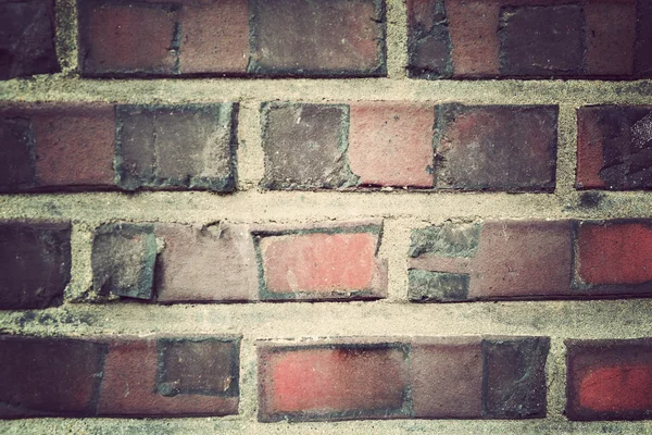 Brick textured wall background image, Vintage filter — Stock Photo, Image