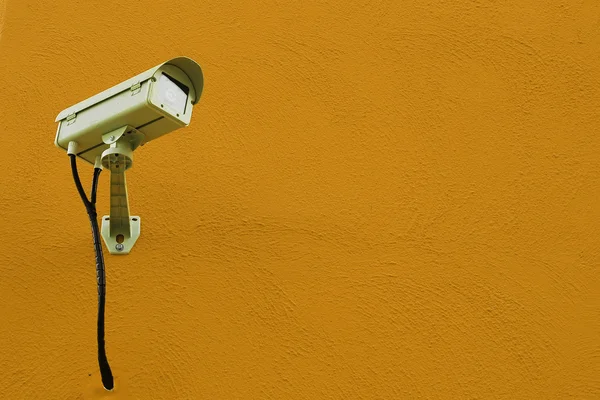 CCTV camera or surveillance installed on wall — Stock Photo, Image