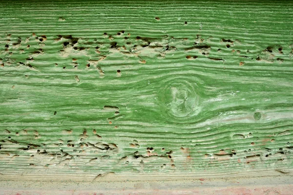 Gammal trä bakgrund, grön färg — Stockfoto