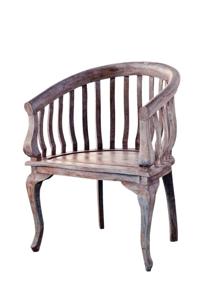 Винтажное кресло изолировать на белом — стоковое фото