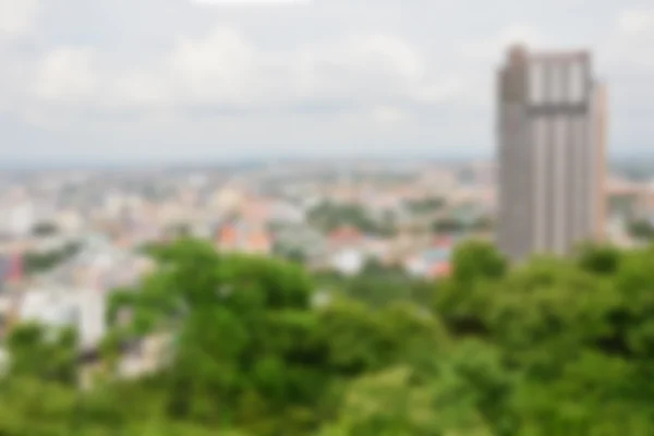 Imagem borrão Vista panorâmica da cidade, para fundo — Fotografia de Stock