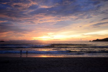 gün batımı ve deniz