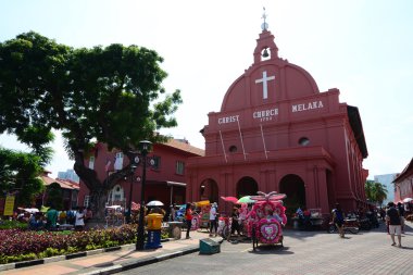 Melaka, Malezya-Temmuz 2014: Melaka Hollandalı meydanda