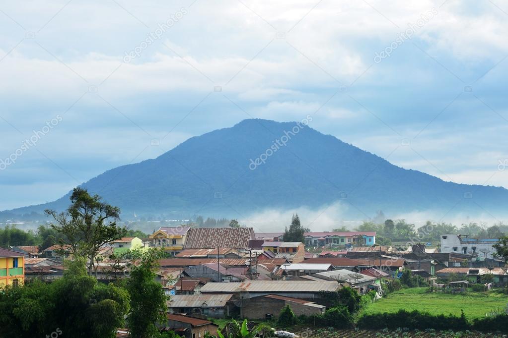 Mountain View From Barastagi town, North Sumatra, Indonesia