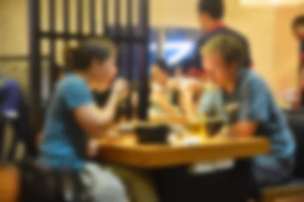 Blur background : Customer at restaurant — Stock Photo, Image