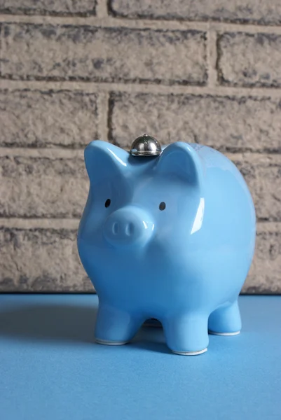 Tema bancário Piggy — Fotografia de Stock