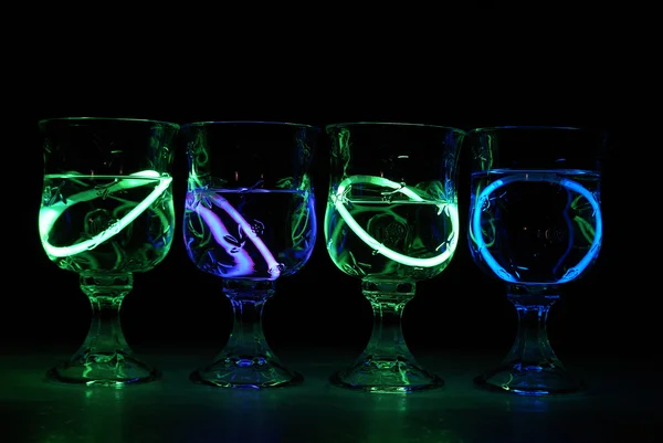 Neon Party Drinks — Stock Photo, Image