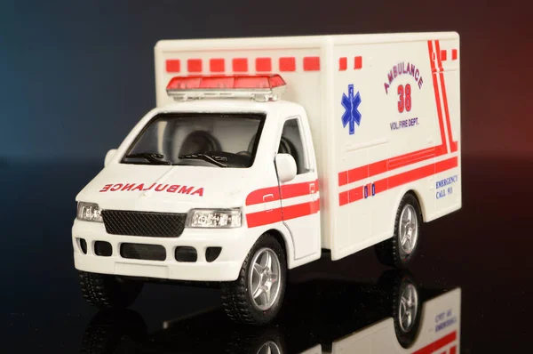 Camión Ambulancia Primera Respuesta Escena — Foto de Stock