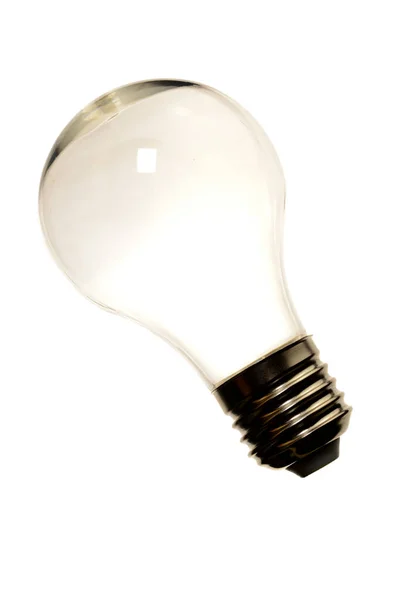 Isolated Hollow Light Bulb Clean White Background — Stock Photo, Image