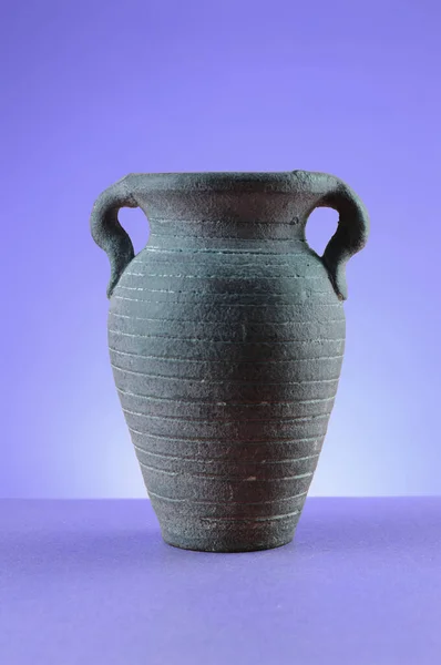 Ein Monochromes Bild Einer Schönen Leeren Vase Zum Einfügen Des — Stockfoto