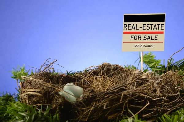 Birds Nest Sale Property Sign Conceptualize Real Estate Industry — Stock Photo, Image