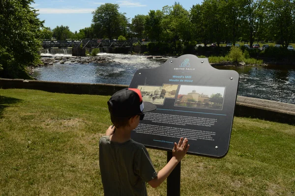 Smiths Falls Ontario June 2021 Historic Site Woods Mill Rideau — стокове фото